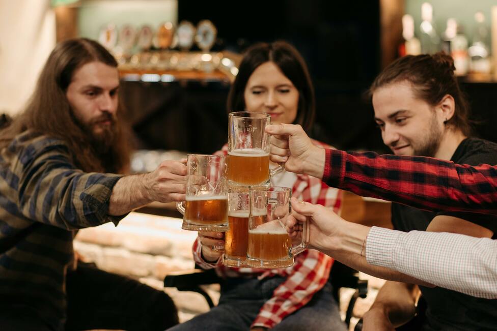 Friends sharing a toast